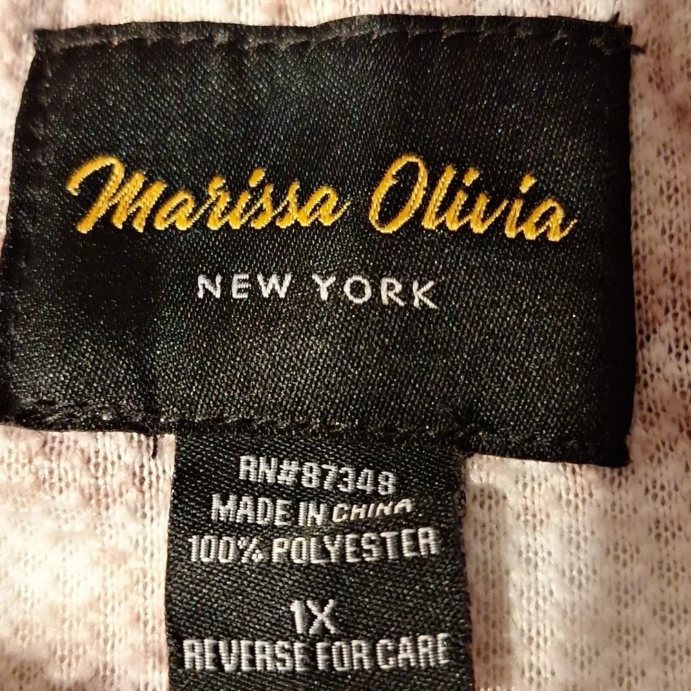 l Marissa Olivia Warm Sleeveless Stretch Plus Size Vest 1X